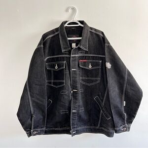 South Pole Black Denim Jacket Vintage Y2K
